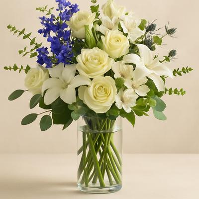 Calming Cobalt Whites